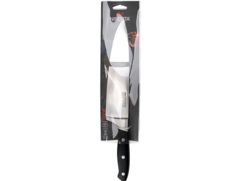 New Nirosta Kochmesser Trinity 34 cm Silber-Schwarz