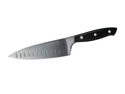 Nirosta Küchenhelfer<Kochmesser Trinity 29 cm Silber-Schwarz