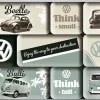 Nostalgic-Art Küchenhelfer<Magnet-Set VW Think Tall & Small