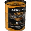 Hot Nostalgic-Art Spardose Ölfass Harley-Davidson - Genuine Oil Ø 9,3 cm x 11,7 cm