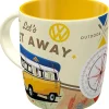 Nostalgic-Art Geschirr<Tasse VW Bulli Let's Get Away