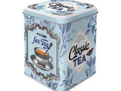 Nostalgic-Art Vorratsdosen|Vorratsbehälter<Teedose Classic Tea 9,5 x 7,5 x 7,5 cm Hellblau