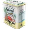 Nostalgic-Art Vorratsbehälter<Vorratsdose VW Bulli - Beach L 10 cm x 14 cm x 20 cm