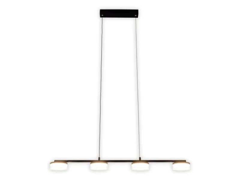 Näve LED-Pendelleuchte Cimo Schwarz 150 cm x 96 cm x 12 cm 4er-Set< Kücheninseln