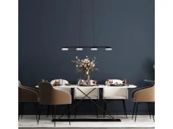 Näve LED-Pendelleuchte Cimo Schwarz 150 cm x 96 cm x 12 cm 4er-Set< Kücheninseln