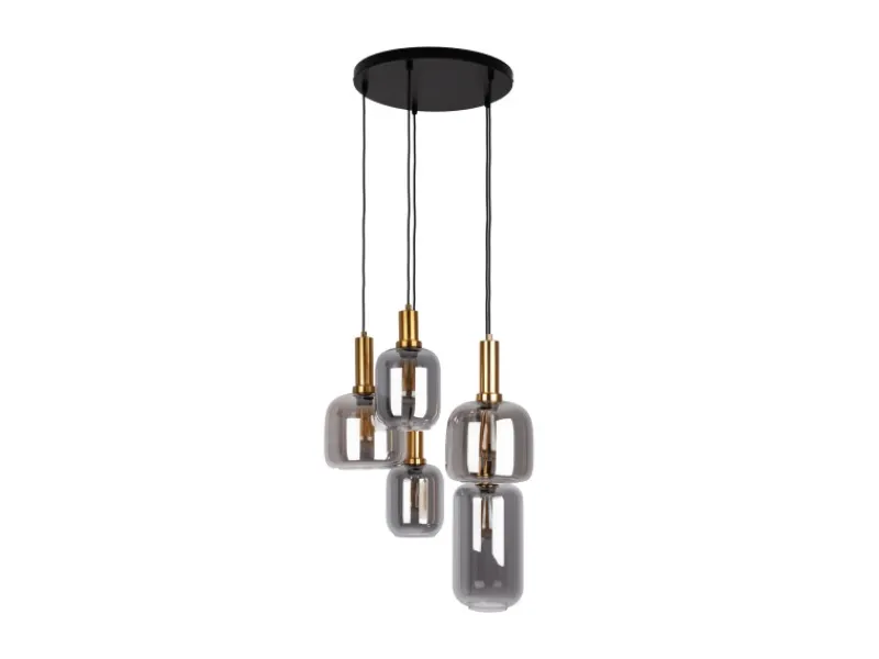 Näve Pendelleuchte Fumo Schwarz Ø 54,8 cm x 150 cm 5er-Set< Kücheninseln