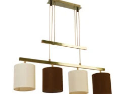 Näve Pendelleuchte Tilde 4-flammig Braun-Beige< Kücheninseln