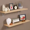 Outlet OBI Wandregal Monteux Echtholzfurnier Eiche 59,5 cm x 23,5 cm x 2 cm