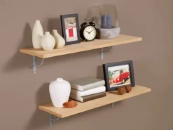 Outlet OBI Wandregal Monteux Echtholzfurnier Eiche 59,5 cm x 23,5 cm x 2 cm