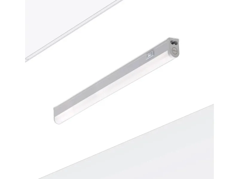 Oktaplex LED Unterbauleuchte Riga Küche 54cm Neutralweiß 4000K 230V mit Schalter< Küchenschränke