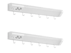 Einbauküchen<Oktaplex Talin 2er Set Unterbauleuchte Küche 76cm mit Steckdose Küchenbeleuchtung Warmweiß 3000K