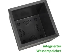 Ondis24 Töpfe<Pflanzkübel 40 Caro Rollen 100 Prozent Anthrazit Blumentopf Pflanzgefäß