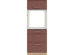 Optifit Einbauküchen|Küchenschränke<Bari407 Küchen-Geräteumbauschrank 60 cm Rostrot