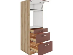 Optifit Einbauküchen|Küchenschränke<Bari407 Küchen-Geräteumbauschrank 60 cm Rostrot