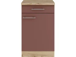 Sale Optifit Bari407 Küchen-Unterschrank 50 cm Rostrot