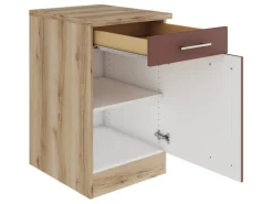 Sale Optifit Bari407 Küchen-Unterschrank 50 cm Rostrot