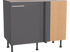 Clearance Optifit Eckunterschrank für Geschirrsp. Ingvar420 100/65x87x58,4 cm Anthr. Matt