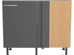 Clearance Optifit Eckunterschrank für Geschirrsp. Ingvar420 100/65x87x58,4 cm Anthr. Matt