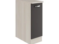 Optifit Faro220 Küchen-Unterschrank 30 cm Anthrazit< Küchenschränke