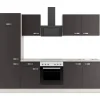 Best Optifit Faro220 Küchenzeile 270 cm Anthrazit