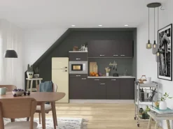 Best Optifit Faro220 Küchenzeile 210 cm Anthrazit