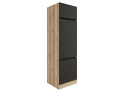 Optifit Hochschrank f. Kühlschrank 60x206,8x57cm Noah420 Anthra. WildEiche NB< Küchenschränke
