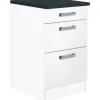 Optifit Küchen-Auszugsunterschrank Salo214 50 cm Weiß< Küchenschränke