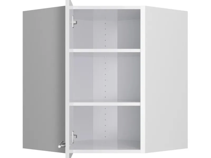 Optifit Küchenschränke<Küchen-Eckoberschrank Rurik986 60/60 cm x 70,4 cm x 34,9 cm Weiß