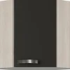 Optifit Küchenschränke<Küchen-Eckoberschrank Dakar220 60/60cm x 57,6cm x 34,6cm Anthrazit-Braun