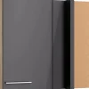 Optifit Küchen-Eckoberschrank Jonte984 80/45 x 70,4 x 34,9cm Anthrazit Wildeiche