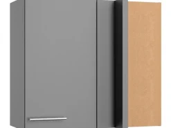Optifit Küchen-Eckoberschrank Mats825 80/45 x 70,4 x 34,9 cm Basaltgrau< Küchenschränke