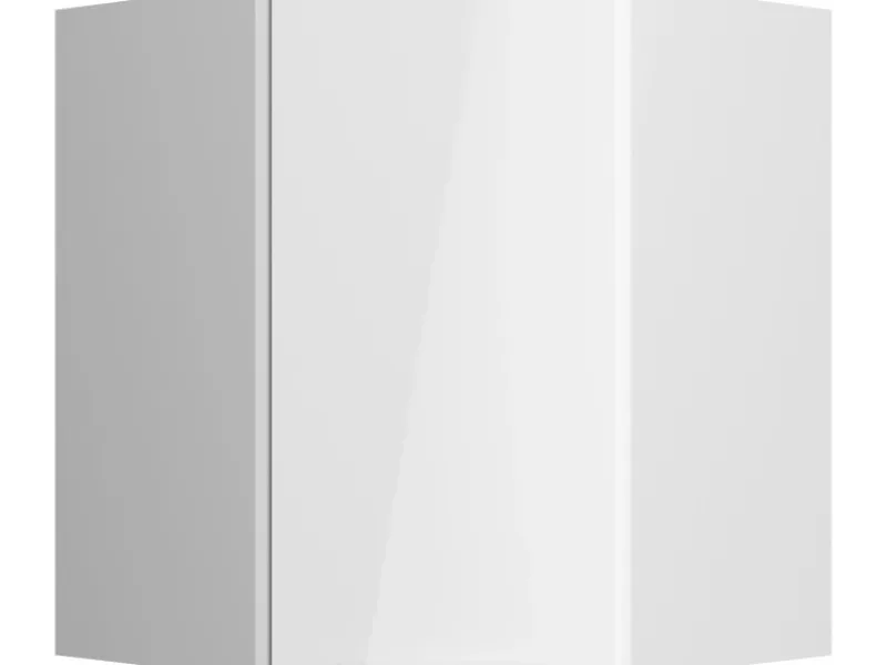 Optifit Küchen-Eckoberschrank Arvid986 60/60 cm x 70,4 cm x 34,9 cm Weiß< Einbauküchen|Küchenschränke