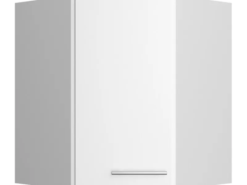 Optifit Küchen-Eckoberschrank Bengt932 60/60 cm x 70,4 cm x 34,9 cm Weiß< Küchenschränke