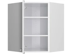 Optifit Küchen-Eckoberschrank Bengt932 60/60 cm x 70,4 cm x 34,9 cm Weiß< Küchenschränke