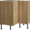 Optifit Küchen-Eck-Unterschrank Erik290 90/90 cm x 87 cm x 58,4 cm Wildeiche< Küchenschränke