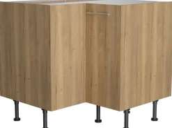 Optifit Küchen-Eck-Unterschrank Erik290 90/90 cm x 87 cm x 58,4 cm Wildeiche< Küchenschränke