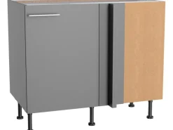 Optifit Küchenschränke<Küchen-Eck-Unterschrank Mats825 100/65 x 87 x 58,4 cm Basaltgrau