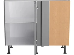 Optifit Küchenschränke<Küchen-Eck-Unterschrank Mats825 100/65 x 87 x 58,4 cm Basaltgrau