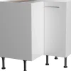 Optifit Küchenschränke<Küchen-Eck-Unterschrank Bengt932 90/90 cm x 87 cm x 58,4 cm Weiß