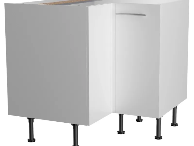 Optifit Küchenschränke<Küchen-Eck-Unterschrank Bengt932 90/90 cm x 87 cm x 58,4 cm Weiß