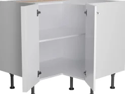 Optifit Küchenschränke<Küchen-Eck-Unterschrank Bengt932 90/90 cm x 87 cm x 58,4 cm Weiß