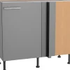 Optifit Küchenschränke<Küchen-Eckunterschrank f. Geschirrsp. Mats825 100/65x87x58,4cm Basaltgr.
