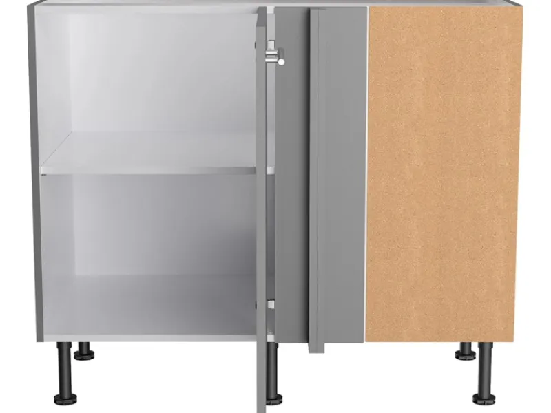 Optifit Küchenschränke<Küchen-Eckunterschrank f. Geschirrsp. Mats825 100/65x87x58,4cm Basaltgr.