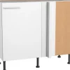 Optifit Küchenschränke<Küchen-Eck-Unterschrank Bengt932 100/65 x 87 x 58,4 cm Weiß