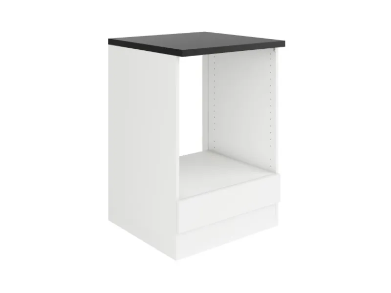 Optifit Küchen-Herdumbau 60 x 88 x 60 cm Luca932 Weiß Anthrazit Weiß-Anthrazit