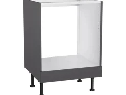 Optifit Küchen-Herdumbau Ingvar420 60 cm x 87 cm x 58,4 cm Anthrazit Matt< Einbauküchen|Kochfelder