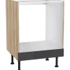 Sale Optifit Küchen-Herdumbau Linus984 60 cm x 87 cm x 58,4 cm Anthrazit-Wildeiche