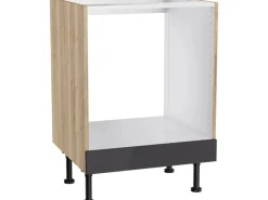 Sale Optifit Küchen-Herdumbau Linus984 60 cm x 87 cm x 58,4 cm Anthrazit-Wildeiche