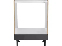 Sale Optifit Küchen-Herdumbau Linus984 60 cm x 87 cm x 58,4 cm Anthrazit-Wildeiche