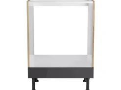 Sale Optifit Küchen-Herdumbau Linus984 60 cm x 87 cm x 58,4 cm Anthrazit-Wildeiche